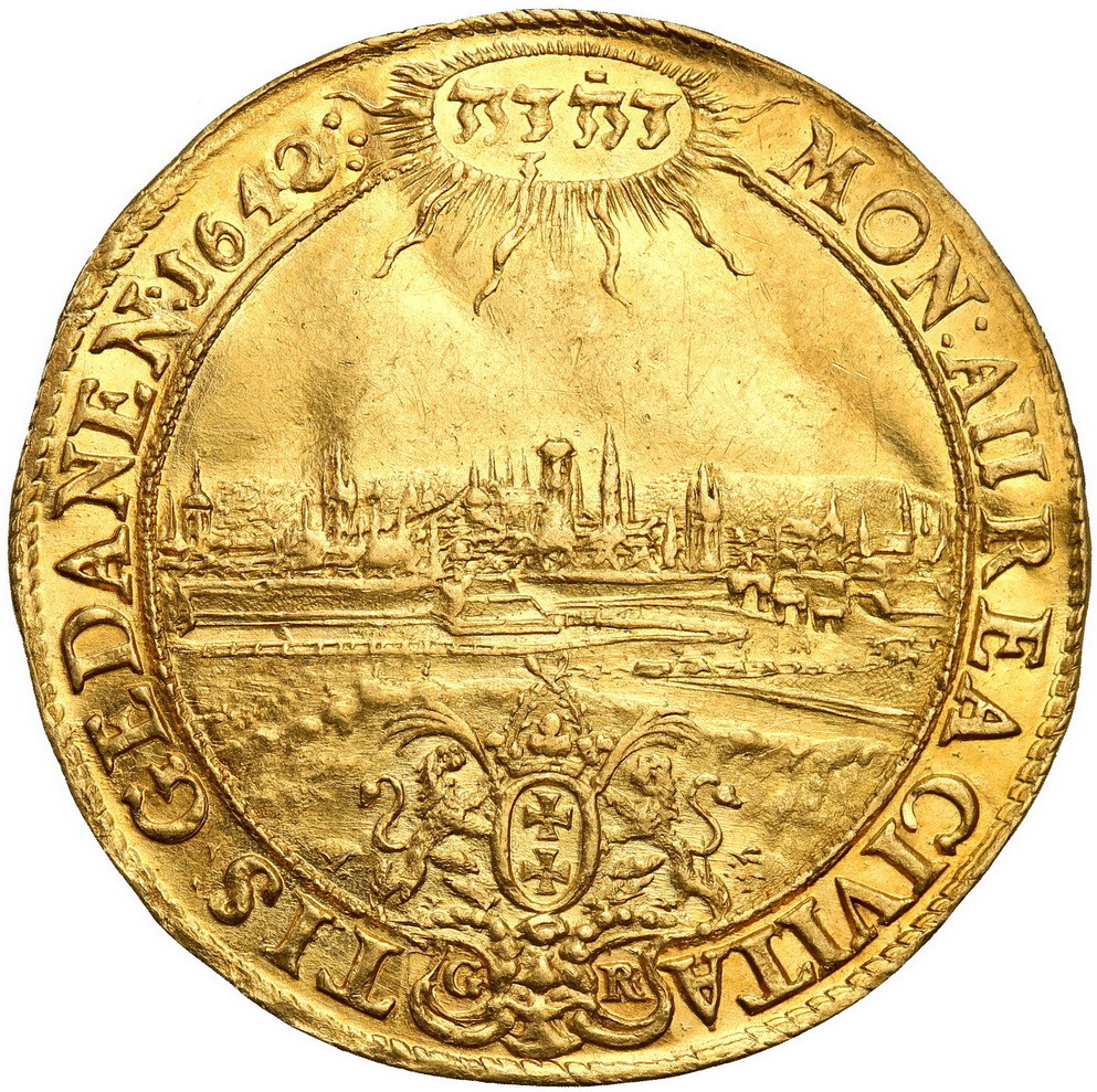 Władysław IV Waza. Szerokie - obiegowe 2 dukaty 1642, Gdańsk - RZADKOŚĆ